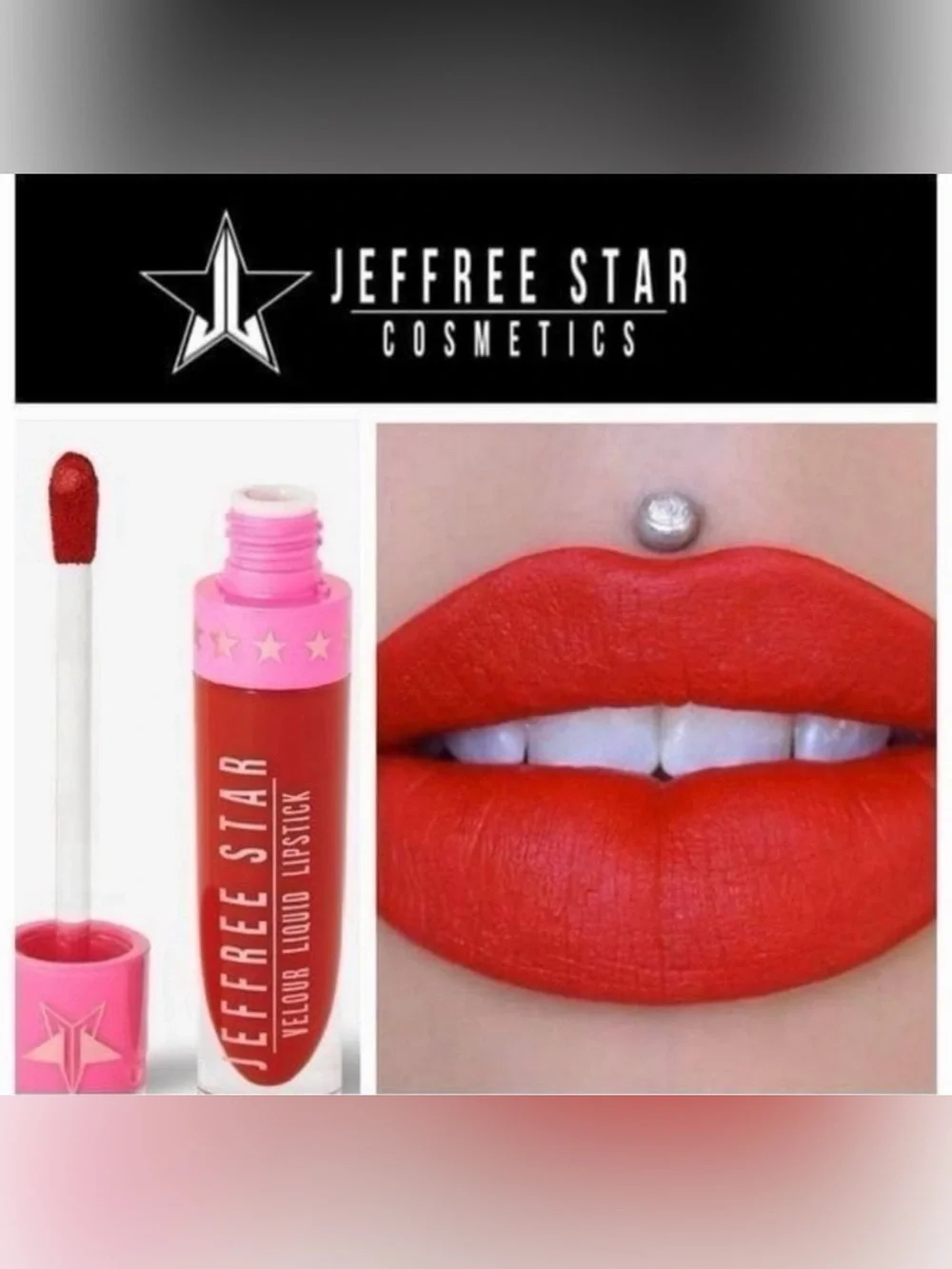 Jeffree Star Cosmetics Velour Liquid Lipstick (REDRUM) NIB 5.6 ml / 0.19 fl oz